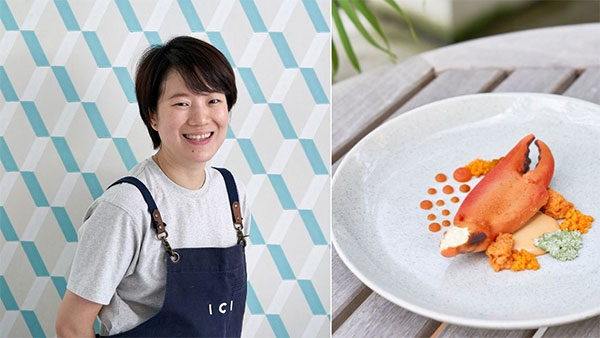 Arisara ‘Paper’ Chongphanitkul of Sawaan and Ici and her signature dessert, ‘Chilli Crab‘