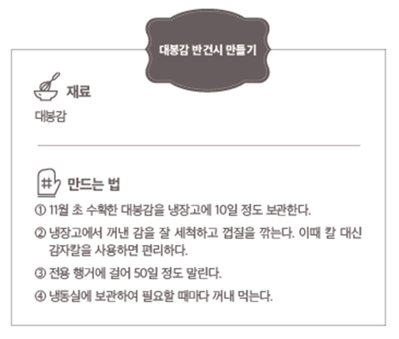 악양대봉감마을 대봉감 만드는 법