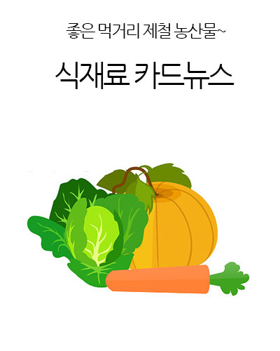 식재료 카드뉴스