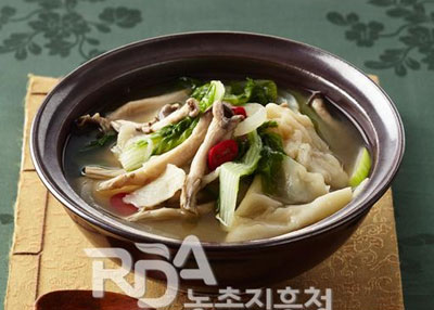 버섯장국수제비 레시피