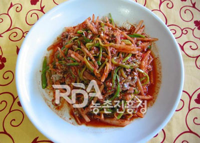 재첩회무침 레시피