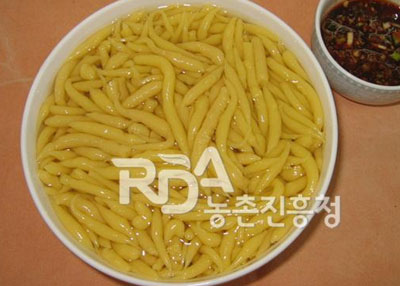 옥수수묵(올챙이묵) 레시피