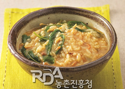 뽕나물죽 레시피