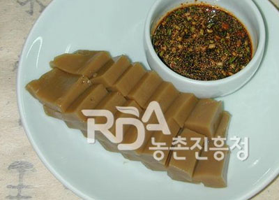 도토리묵(꿀밤묵) 레시피
