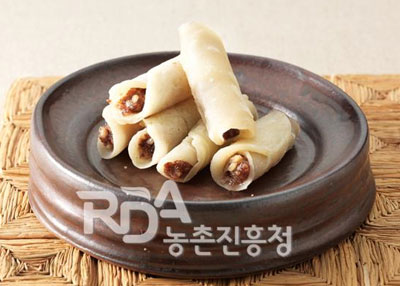 가마니떡(밀주머니떡) 레시피