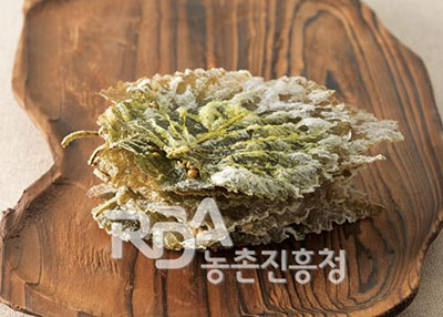 모시잎부각 레시피
