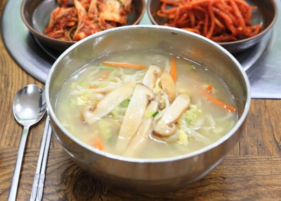 송이칼국수 레시피