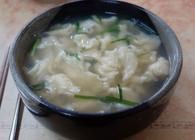 재첩칡수제비 레시피