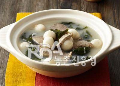 미역찹쌀수제비 레시피