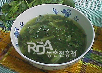 시금치된장국 레시피