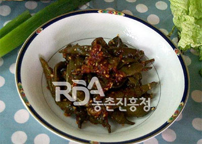 절임고추무침 레시피