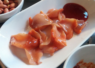 피조개회 레시피