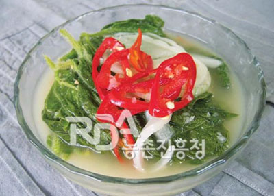콩잎물김치 레시피