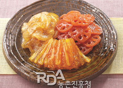 도라지 · 무 · 연근정과 <무정과(무전과)> 레시피