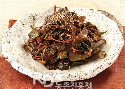 가죽무침(나물) 레시피