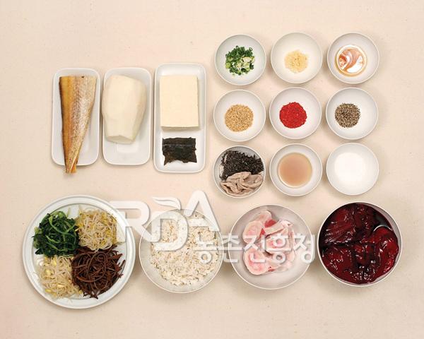 공릉장국밥 식재료