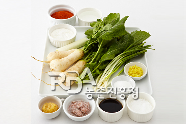 총각김치 식재료