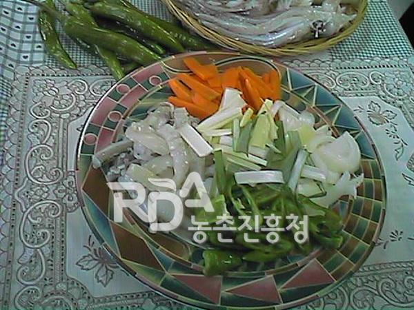 오징어볶음 식재료