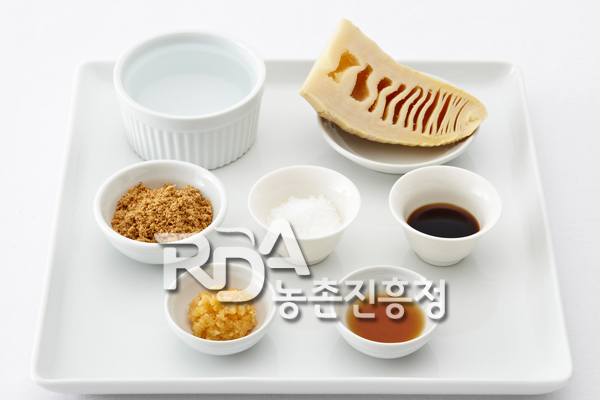 죽순들깨나물 식재료