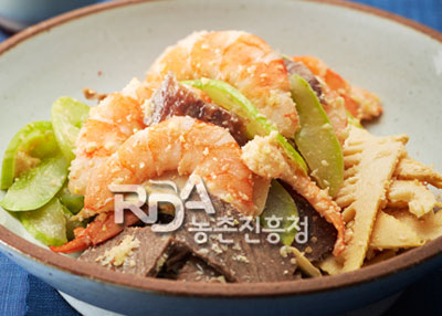 대하잣즙무침 레시피