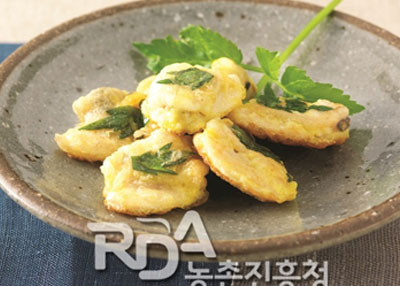 백합쑥전(상합쑥전) 레시피