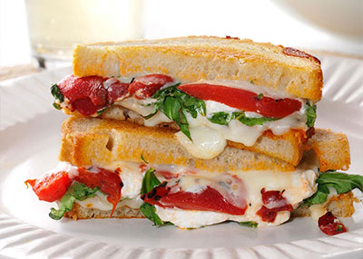 Grilled Goat Cheese & Arugula Sandwiches