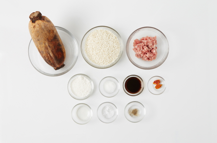 연근찹쌀찜 레시피 식재료