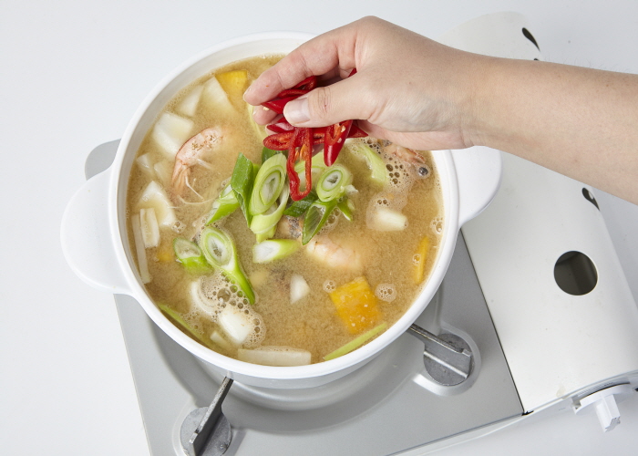늙은 호박 해물 된장찌개 레시피 조리순서 5-0