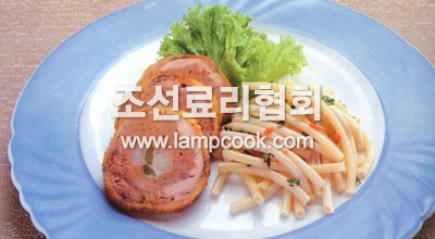 진주닭고기쌈구이