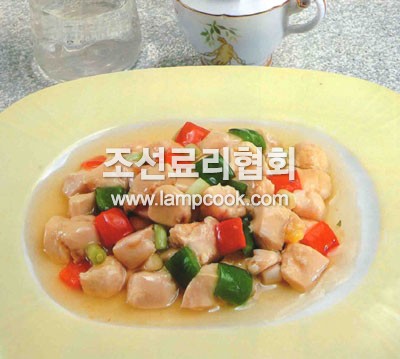진주닭고기볶음