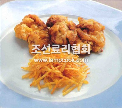메추리고기편튀기