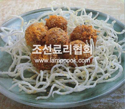 물고기완자깨튀기