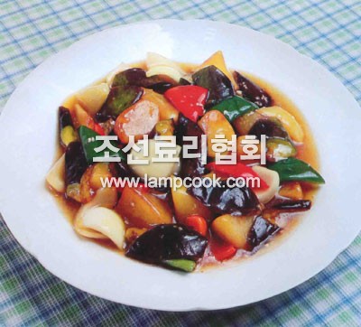 가지감자볶음