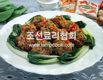 사슴고기버섯완자찜