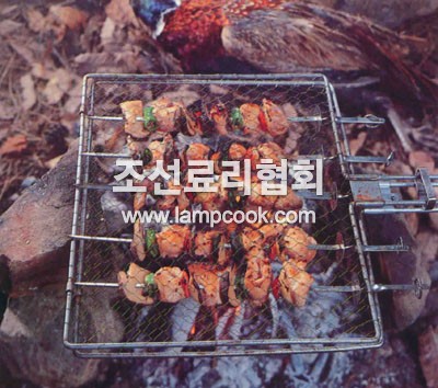 꿩고기꼬치구이