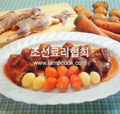 물닭도마도졸임
