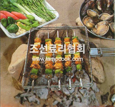전복꼬치구이