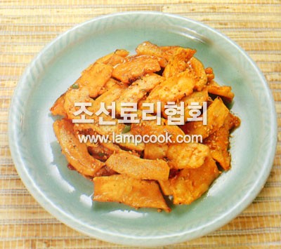 호박오가리나물