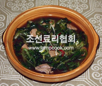 풋배추된장지지개
