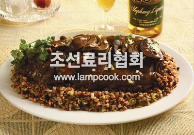 단고기율무쌀구기자찜