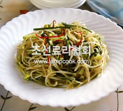 콩나물부추볶음