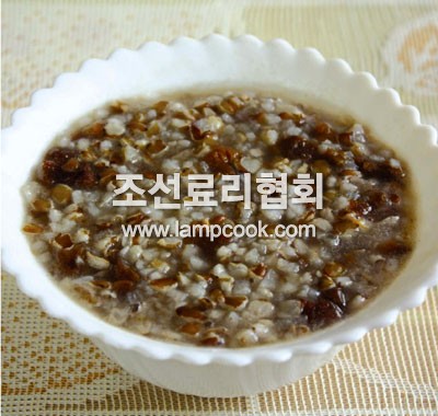 곶감율무쌀죽