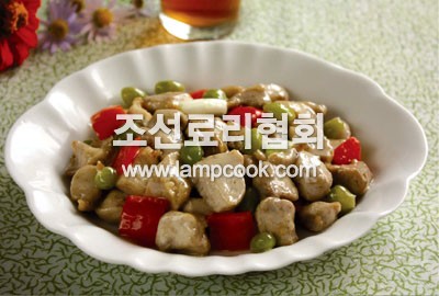 은행닭고기볶음