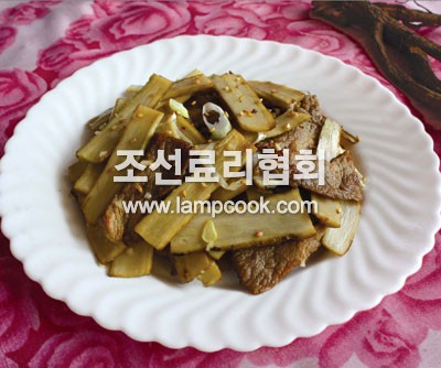 우엉볶음