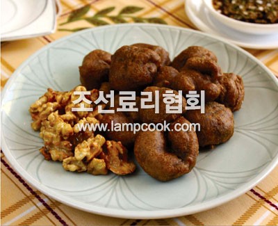 돼지콩팥호두튀기
