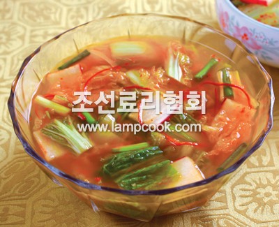 풋배추물김치
