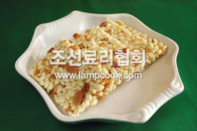 쌀락화생강정