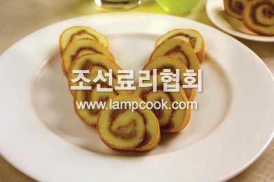 복숭아단설기말이