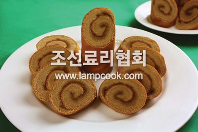 코코아단설기말이