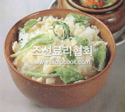 풋배추버무리밥